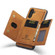 Samsung Galaxy A13 5G DG.MING M2 Series 3-Fold Multi Card Bag Phone Case - Brown
