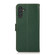 Samsung Galaxy A13 5G KHAZNEH Side-Magnetic Litchi Genuine Leather RFID Phone Case - Green