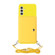 Samsung Galaxy A13 5G Crossbody Lanyard Wallet Card Bag Phone Case - Yellow