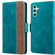 Samsung Galaxy A13 5G Stitching Side-Magnetic RFID Leather Phone Case - Dark Green