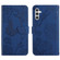 Samsung Galaxy A13 5G Skin Feel Butterfly Peony Embossed Leather Phone Case - Blue