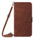 Samsung Galaxy A13 5G Crossbody 3D Embossed Flip Leather Phone Case - Brown