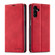 Samsung Galaxy A13 5G Forwenw Dream Series Oil Edge Strong Magnetism Leather Phone Case - Red