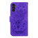 Samsung Galaxy A13 5G Butterfly Rose Embossed Leather Phone Case - Purple