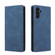 Samsung Galaxy A13 5G Simple Suction Closure Leather Phone Case - Blue