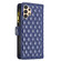 Samsung Galaxy A13 4G / 5G Diamond Lattice Zipper Wallet Leather Flip Phone Case - Blue