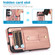 Samsung Galaxy A13 5G / 4G Wristband Kickstand Wallet Leather Phone Case - Rose Gold