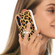 Samsung Galaxy A13 5G / A04s / M13 5G Electroplating Dual-side IMD Phone Case with Ring Holder - Leopard Print
