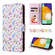 Samsung Galaxy A13 4G / 5G Bronzing Painting RFID Leather Case - Pansies