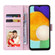 Samsung Galaxy A13 4G / 5G Bronzing Painting RFID Leather Case - Pansies