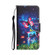 Samsung Galaxy A13 5G Colored Drawing Leather Phone Case - Bottle Butterfly