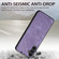 Samsung Galaxy A13 5G Vintage Leather PC Back Cover Phone Case - Purple