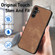 Samsung Galaxy A13 5G Vintage Leather PC Back Cover Phone Case - Brown