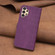 Samsung Galaxy A13 4G/5G Plaid Embossed Leather Phone Case - Purple