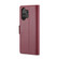 Samsung Galaxy A13 4G/5G/A04s/A04/M13 5G CaseMe 023 Butterfly Buckle Litchi Texture RFID Anti-theft Leather Phone Case - Wine Red