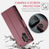 Samsung Galaxy A13 4G/5G/A04s/A04/M13 5G CaseMe 023 Butterfly Buckle Litchi Texture RFID Anti-theft Leather Phone Case - Wine Red