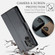 Samsung Galaxy A13 4G/5G/A04s/A04/M13 5G CaseMe 023 Butterfly Buckle Litchi Texture RFID Anti-theft Leather Phone Case - Black