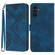 Samsung Galaxy A13 5G Line Pattern Skin Feel Leather Phone Case - Royal Blue