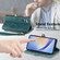 Samsung Galaxy A13 5G Geometric Zipper Wallet Side Buckle Leather Phone Case - Green
