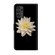 Samsung Galaxy A13 4G / 5G / A04S Crystal 3D Shockproof Protective Leather Phone Case - White Flower