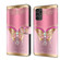 Samsung Galaxy A13 4G / 5G / A04S Crystal 3D Shockproof Protective Leather Phone Case - Pink Bottom Butterfly