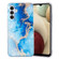 Samsung Galaxy A13 5G IMD Shell Pattern TPU Phone Case - Blue Gold Marble