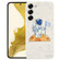 Samsung Galaxy A13 5G / 4G Astronaut Pattern Silicone Straight Edge Phone Case - Planet Landing-White