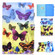 iPad 10.2 2021 / 2020 / 2019 Colored Drawing Horizontal Flip Leather Case with Holder & Card Slots & Pen Slot & Sleep / Wake-up Function - Colorful Butterfly