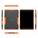 iPad 10.2 Tire Texture TPU + PC Shockproof Case with Holder - Orange
