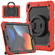 iPad 10.2 2021 / 2020 / 2019 Silicone + PC Tablet Case with Shoulder Strap - Red+Black