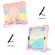 iPad 10.2 2019/10.2 2020/10.2 2021 Silicone + PC Full Body Protection Tablet Case With Holder & Strap - Colorful Rose Gold