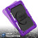 iPad 10.2 Shockproof Colorful Silica Gel + PC Protective Case with Holder & Shoulder Strap & Hand Strap & Pen Slot - Purple