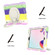 iPad 10.2 2019/10.2 2020/10.2 2021 Silicone + PC Full Body Protection Tablet Case With Holder & Strap - Colorful Purple