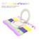 iPad 10.2 2019/10.2 2020/10.2 2021 Silicone + PC Full Body Protection Tablet Case With Holder & Strap - Colorful Purple