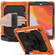 iPad 10.2 Shockproof Colorful Silica Gel + PC Protective Case with Holder & Shoulder Strap & Hand Strap & Pen Slot - Orange
