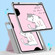 iPad 10.2 2021 / 2020 / 10.5 720 Rotation Magnetic Painted Leather Smart Tablet Case - Pink Cat