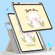 iPad 10.2 2021 / 2020 / 10.5 720 Rotation Magnetic Painted Leather Smart Tablet Case - Cream Bear