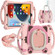 Cute Cat King Kids Shockproof Silicone Tablet Case with Holder & Shoulder Strap & Handle iPad 10.2 2019 / 2020 / 2021 / Pro 10.5 - Pink
