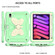 iPad mini 6 Beige PC + Silicone Anti-drop Protective Tablet Case with Butterfly Shape Holder & Pen Slot - Beige + Fresh Green iPad mini 6 Beige PC + Silicone Anti-drop Protective Tablet Case with Butterfly Shape Holder & Pen Slot - Beige + Fresh Green