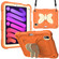 iPad mini 6 Beige PC + Silicone Anti-drop Protective Tablet Case with Butterfly Shape Holder & Pen Slot - Beige + Kumquat
