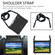 iPad mini 6 Honeycomb Design EVA + PC Material Four Corner Anti Falling Flat Protective Shell With Strap - Black+Black iPad mini 6 Honeycomb Design EVA + PC Material Four Corner Anti Falling Flat Protective Shell With Strap - Black+Black