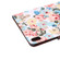 iPad mini 6 Flowers Cloth Pattern Horizontal Flip Leather Tablet Case with Sleep / Wake-up Function & Holder & Card Slots & Wallet - White