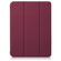 iPad mini 6 Solid Color TPU Horizontal Flip Leather Tablet Case with Three-folding Holder & Pen Slot & Sleep / Wake-up Function - Wine Red