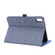 iPad mini 6 Cloth Teature Horizontal Flip PU Leather Tablet Case with Holder & Card Slots - Blue