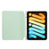 iPad mini 6 3-folding Electric Pressed Skin Texture Horizontal Flip Shockproof Transparent TPU + PU Leather Tablet Case with Holder& Pen Slot & Sleep / Wake-up Function - Green