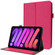 iPad mini 6 Business Horizontal Flip PU Leather Tablet Case with Two-Folding Holder & Card Slots & Pen Slot - Rose Red