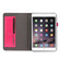 iPad mini 6 Business Horizontal Flip PU Leather Tablet Case with Two-Folding Holder & Card Slots & Pen Slot - Rose Red