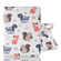 iPad mini 6 Cartoon Pattern Horizontal Flip Leather Tablet Case with Card Slots & Holder & Wallet - Squirrels