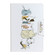 iPad mini 6 Painted Pattern Horizontal Flip Leather Tablet Case with Holder - Cat Back View