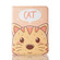 iPad mini 6 Cartoon Pattern Horizontal Flip Leather Tablet Case with Card Slots & Holder & Wallet - Cat